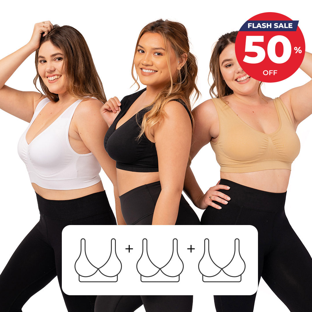 WO™️ Seamless Bra & Push up 3-Pack