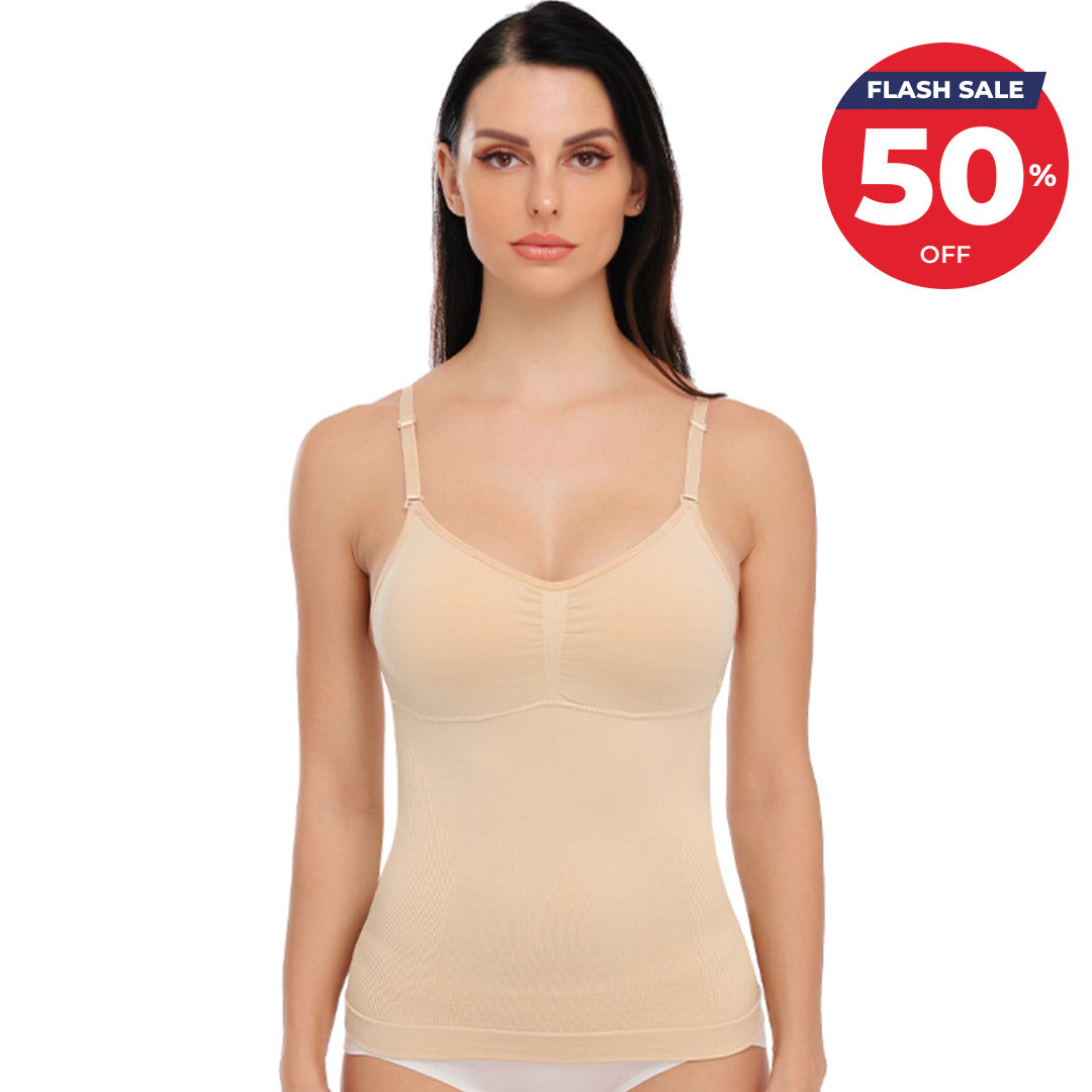 Slimming Cami Tank Top with Adjustable Straps