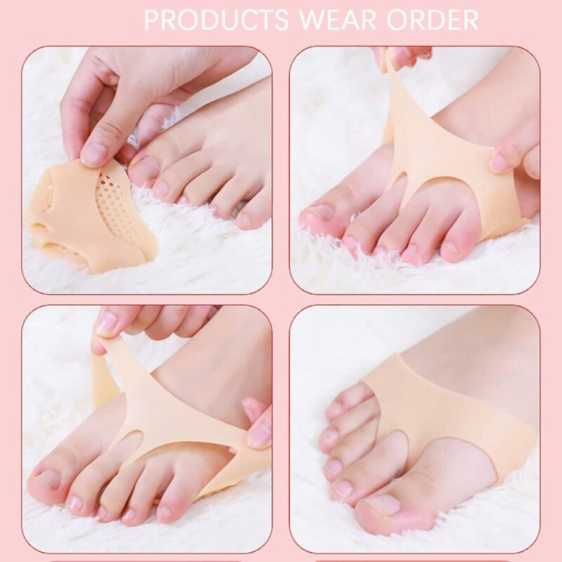 Gel Cushions Forefoot Pads for Pain Relief