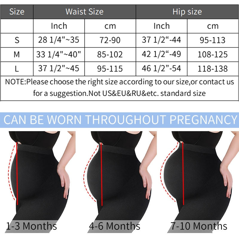 High Waist Pregnant Belly Support Leggings