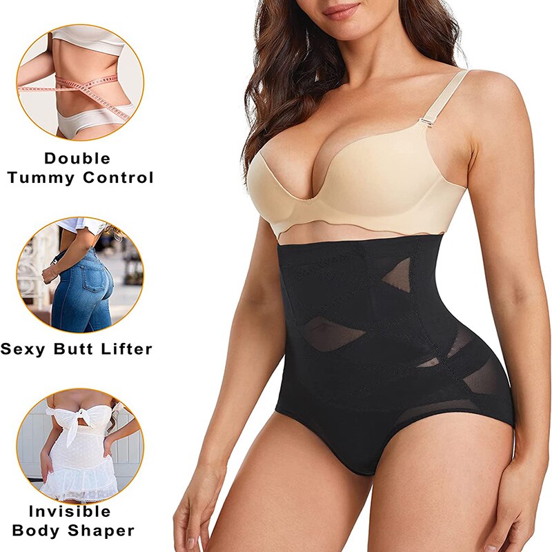 Women Butt Lifter Panty - High Waist Double Tummy Control
