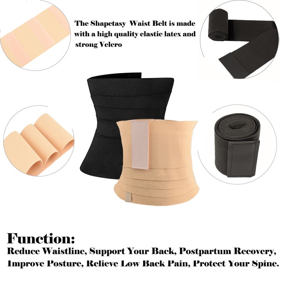 Bandage Wrap Lumbar Waist Support Belly Waist Wrap